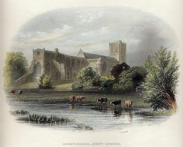 Hampshire, Abbey Church at Christchurch, 1869