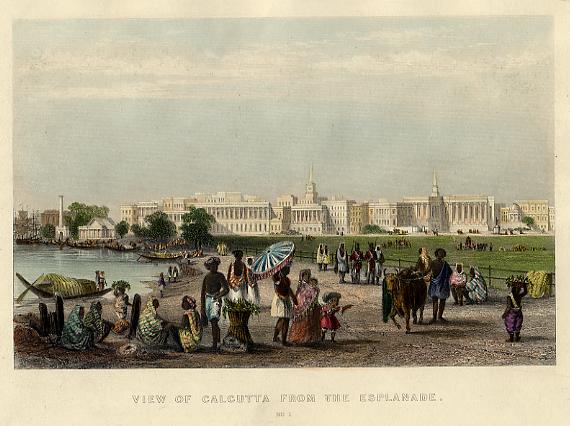 India, Calcutta from the Esplanade, 1860