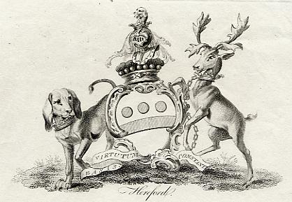 Heraldry, Hereford, 1790