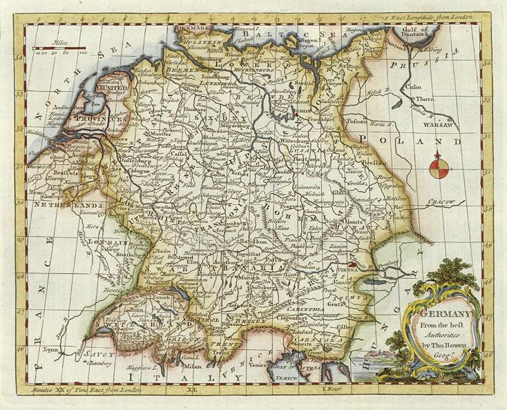 Germany, by Bowen, 1780