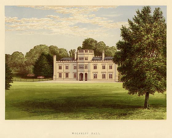 Staffordshire, Wolseley Hall, 1880