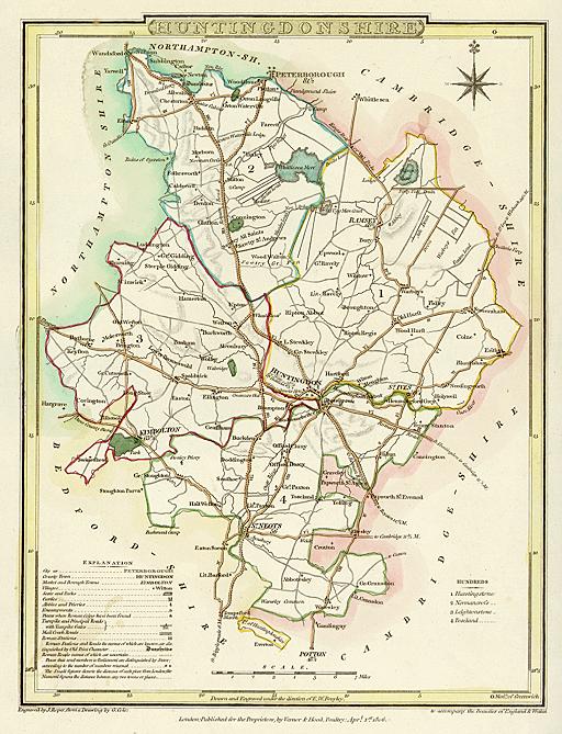 Huntingdonshire, Cole & Roper, 1806