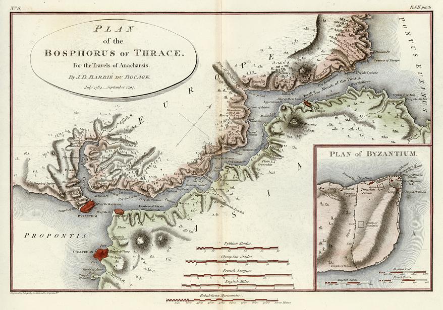 Turkey, ancient Bosphorus and Byzantium, 1817