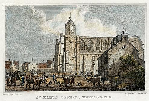 Yorkshire, Bridlington, St.Mary's Church, 1829