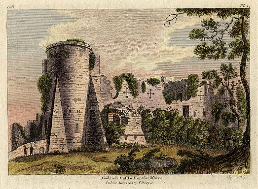 Herefordshire, Goodrich Castle, 1784