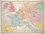 Europe, Railway Map, 1873