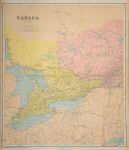 Canada, western, large map, 1864