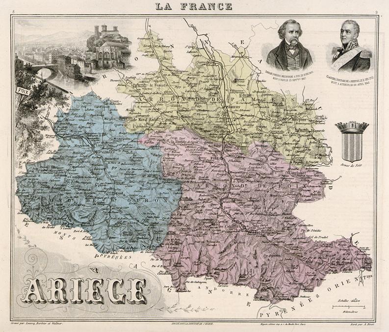 France, dpartement de Ariege, 1884