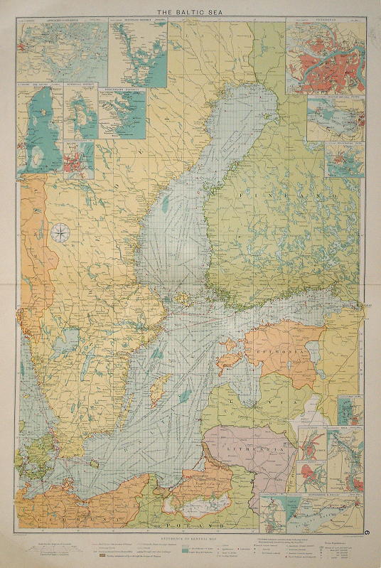 Baltic Sea, large chart, 1920