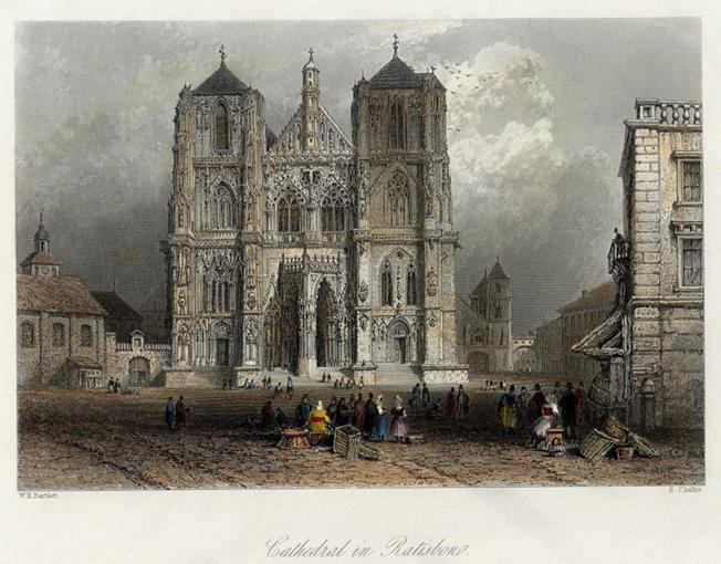 Germany, Ratisbon Cathedral, 1842