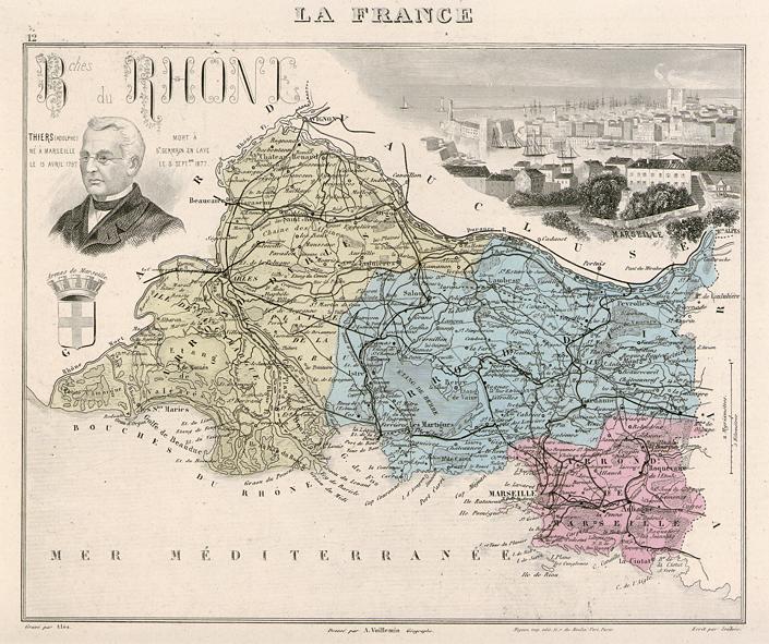 France, dpartement des Bouches-Du-Rhone, 1884