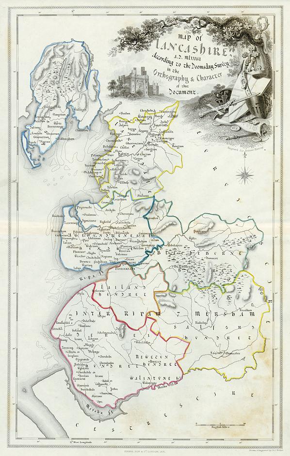 Lancashire according to the Doomsday Survey, 1831