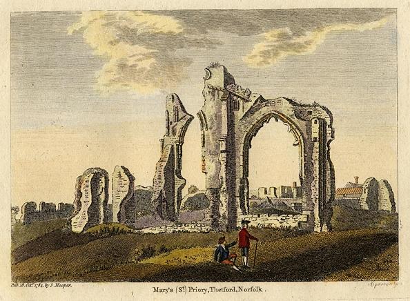 Norfolk, St.Mary's Priory at Thetford, 1785