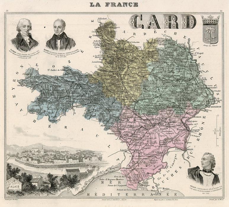 France, Gard, 1884