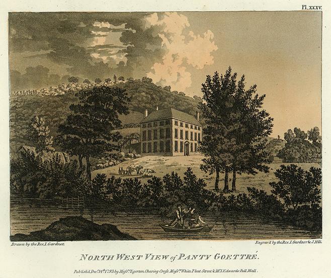 Monmouthshire, Panty Goettre (Goytre?), aquatint, 1793