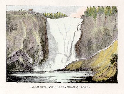 Canada, Montmorency Falls, Quebec, 1840