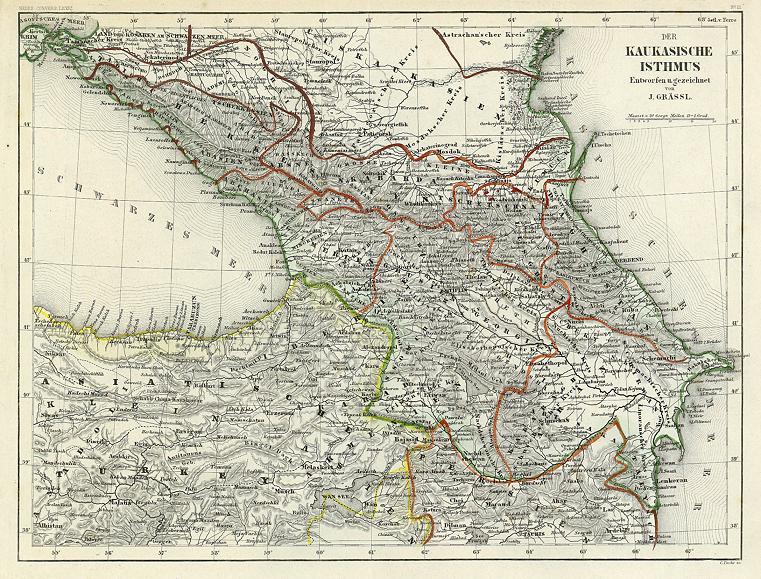 Caucasus (Russia, Georgia & Turkey), 1860