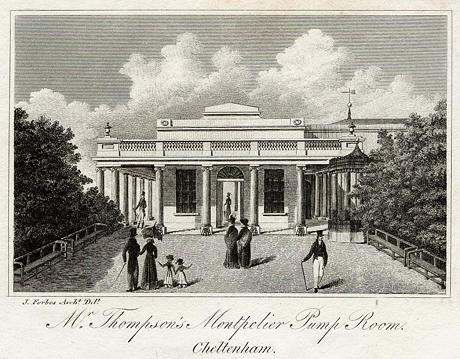 Gloucestershire, Cheltenham, Thompson's Montpelier Pump Room, 1826
