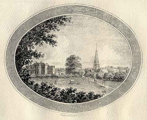 Gloucestershire, Cheltenham, St.Mary's Church and surrounds, c1800 / 1850