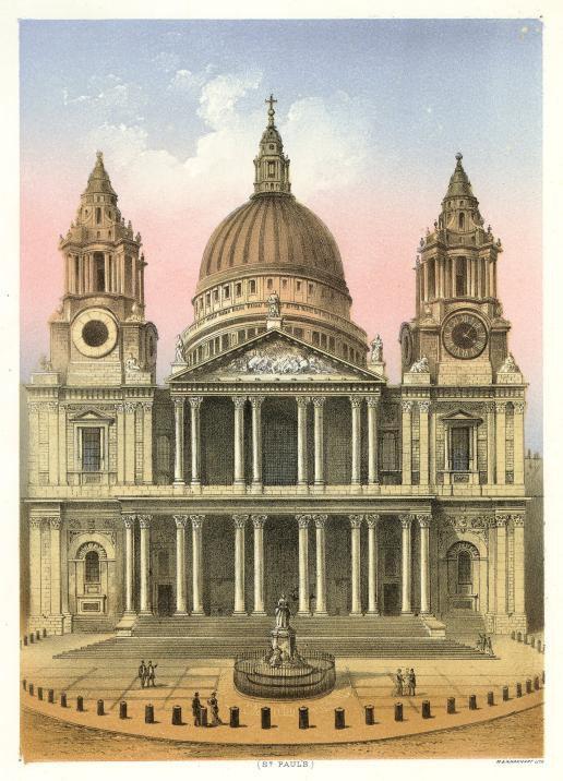London, St.Paul's Cathedral, 1870