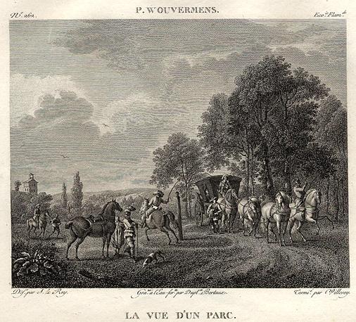 View in a Park, after Wouvermans, 1814