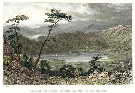 Westmoreland, Grassmere from Butter Crags, 1833