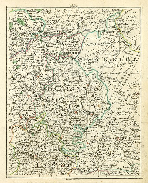 Huntingdon, with parts of Cambridgeshire, Bedfordshire and Northampton, 1794