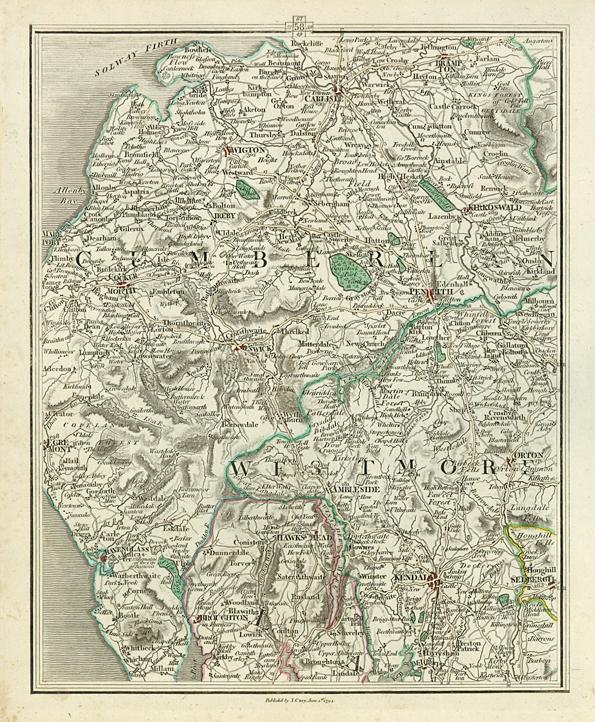 Cumberland & Westmoreland (Lake District), 1794