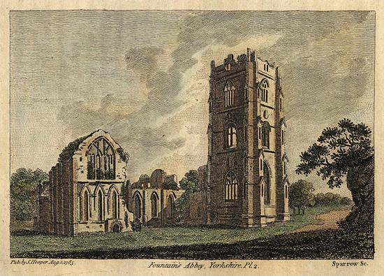 Yorkshire, Fountains Abbey, 1785