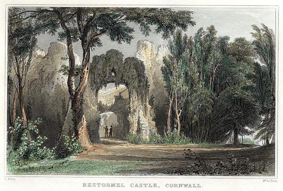 Cornwall, Restormel Castle, 1832