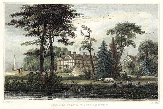 Lancashire, Irlam Hall, 1836