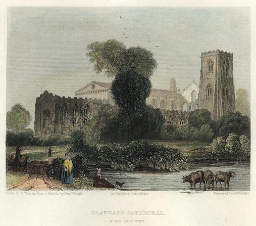 Llandaff Cathedral, Wales, 1836