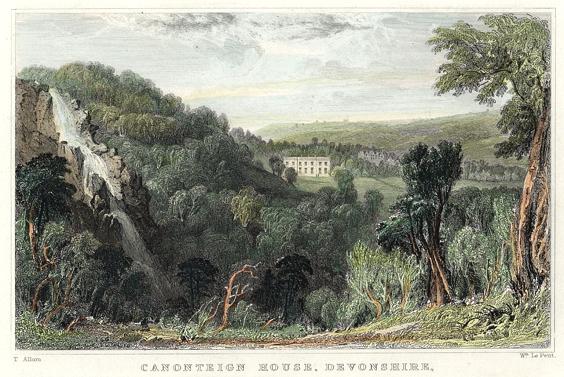 Devon, Canonteign House, 1832