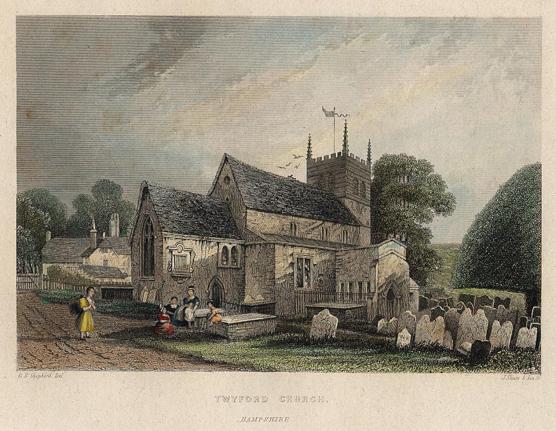 Hampshire, Twyford Church, 1839