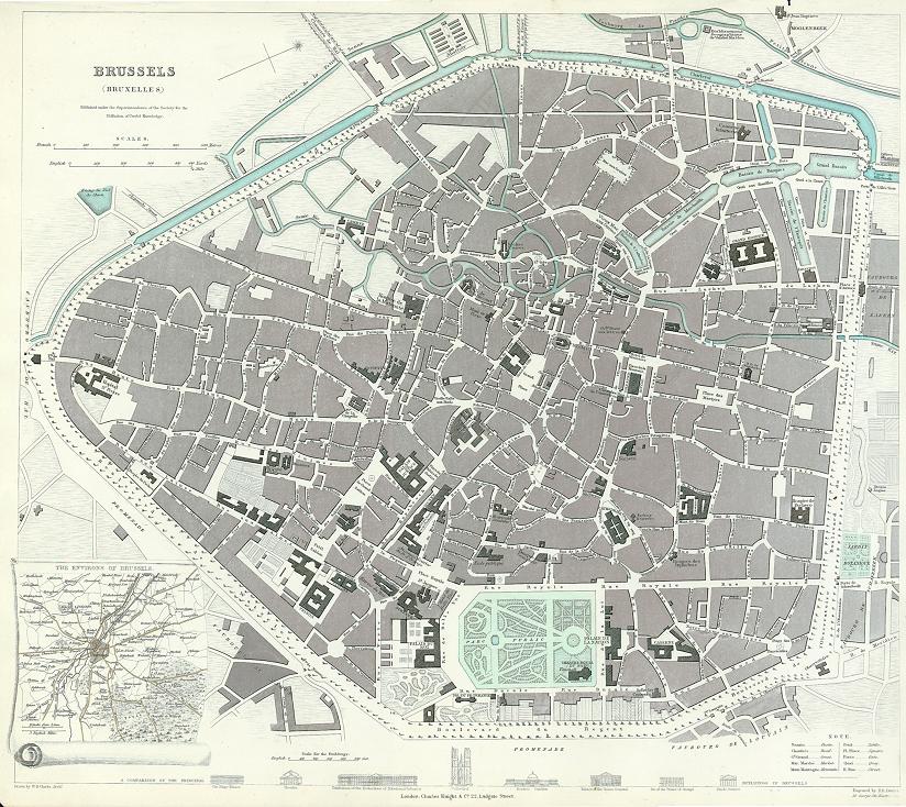 Belgium, Brussels plan, SDUK, 1844