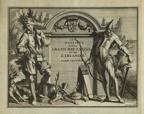 Van der Aa frontispiece (Scotland volume), 1707