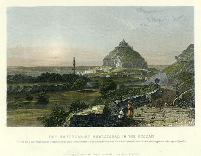 India, Fortress of Dowlatabad in the Deccan, 1860