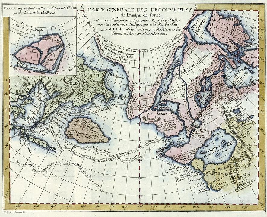 North west America, north east Asia & Arctic Regions, Diderot, 1780