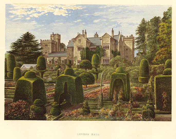 Westmoreland, Levens Hall, 1880