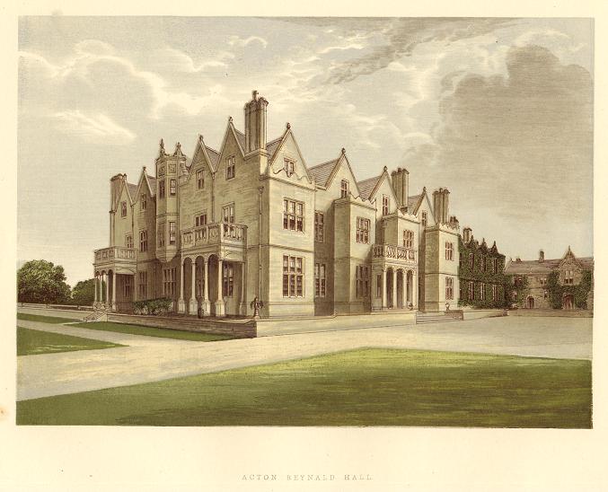 Shropshire, Acton Reynald Hall, 1880