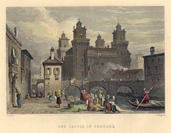 Italy, Castle of Ferrara, 1850