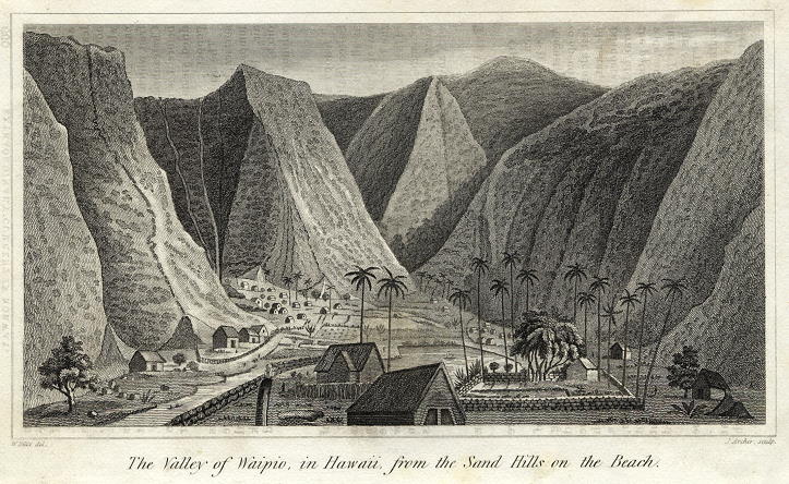 USA, Hawaii, Waipio Valley, 1827