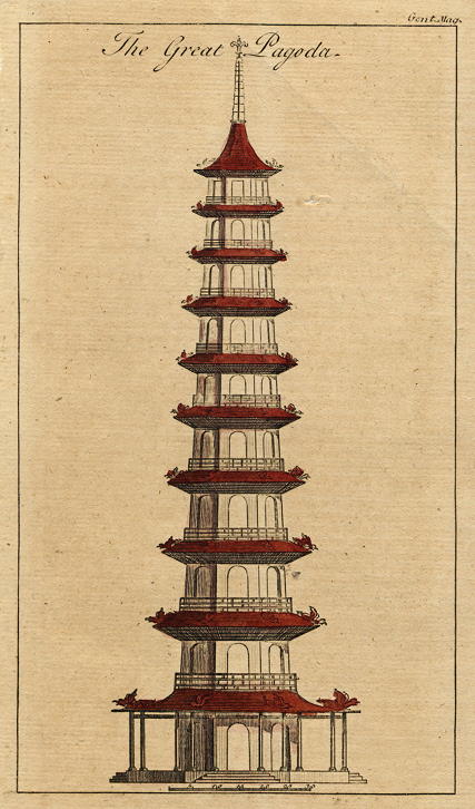 London, kew Gardens, Great Pagoda, 1763