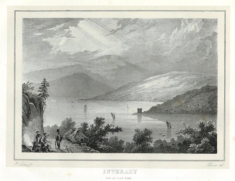 Scotland, Inverary, Loch Fine, 1827