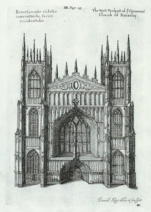 Yorkshire, Beverley Minster, Daniel King, 1673 / 1718