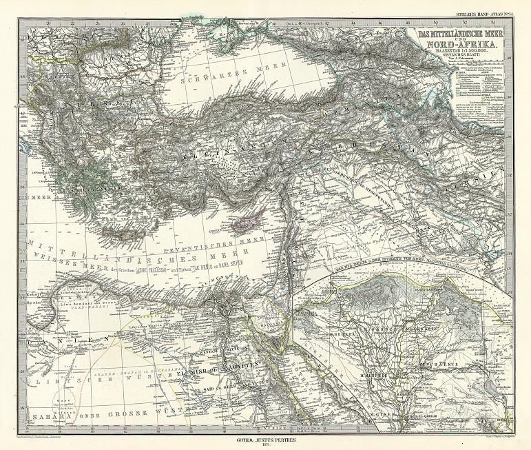 Mediterranean Sea (eastern half), 1879