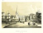 Lancashire, Liverpool, Church of St.Nicholas in 1797, 1843