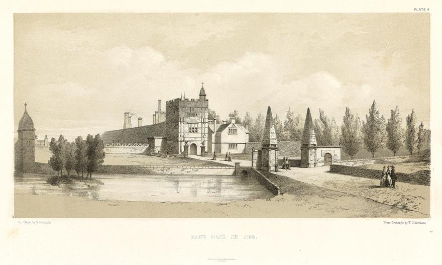 Lancashire, Liverpool, Bank Hall in 1754, 1843