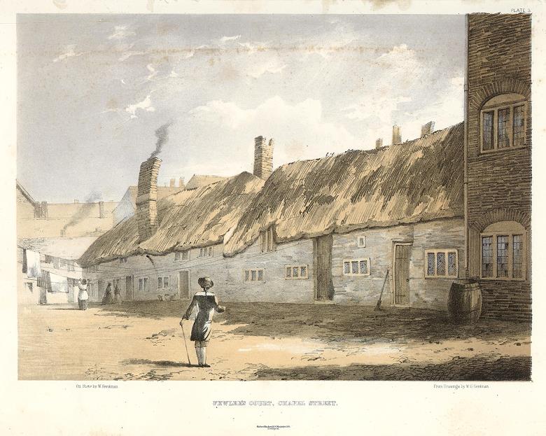 Lancashire, Liverpool, Fewler's Court in Chapel Street, 1843