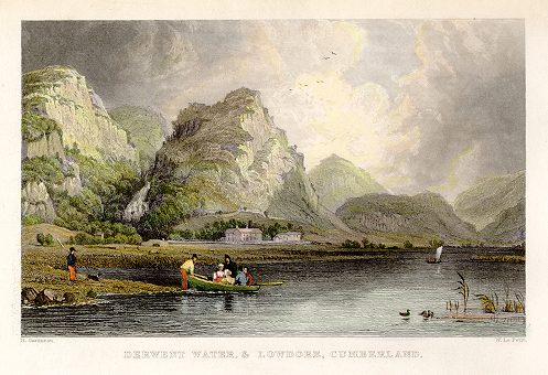 Cumberland, Derwent Water & Lowdore, 1835